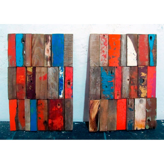 Recuerdos del Mar 2 (Diptych), Assemblage, 30x45cm cu / 11.8x17.7in ea