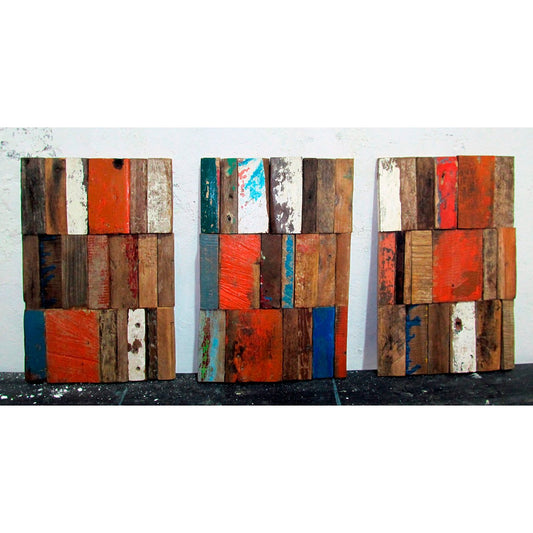 Recuerdos del Mar 4 (Triptych), Assemblage, 30x45cm cu / 11.8x17.7in ea