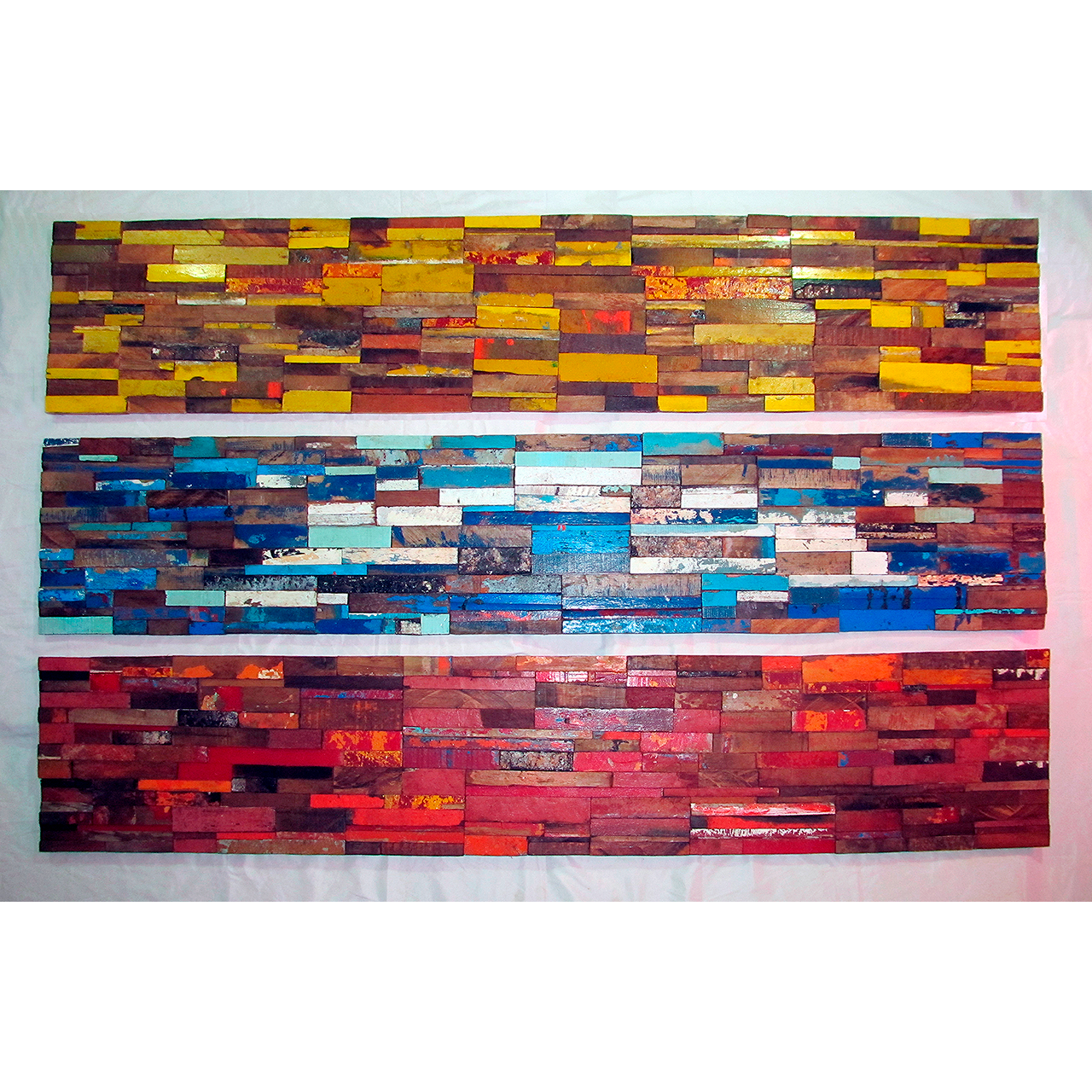 Espíritu de Libertad (Triptych), Assemblage, 185x120cm / 72.8x47.2in