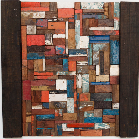 Sinergia 3, Assemblage, 64x64cm cu / 25.2x25.2in