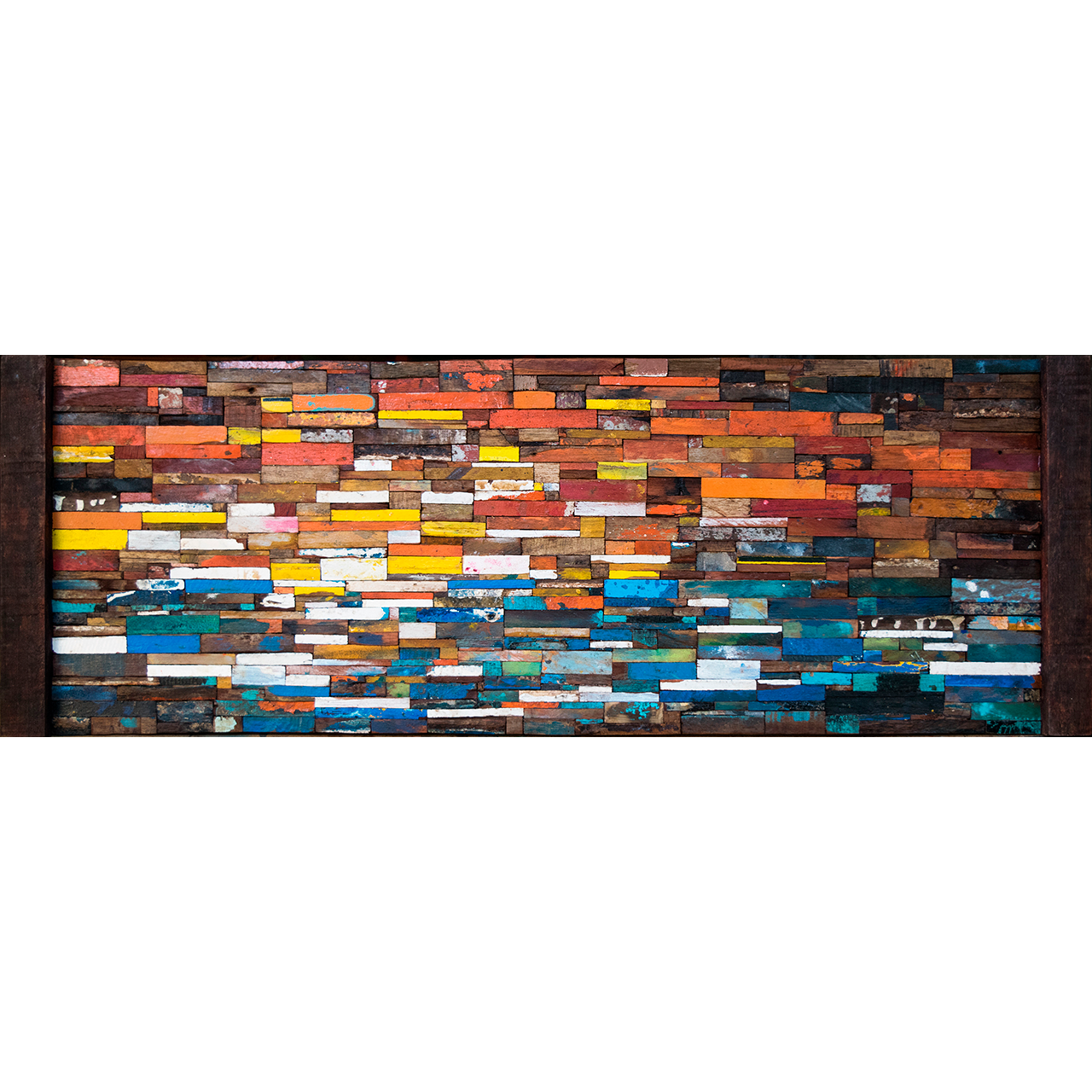 Atardecer 2, Assemblage, 126x44cm / 49.6x17.3in