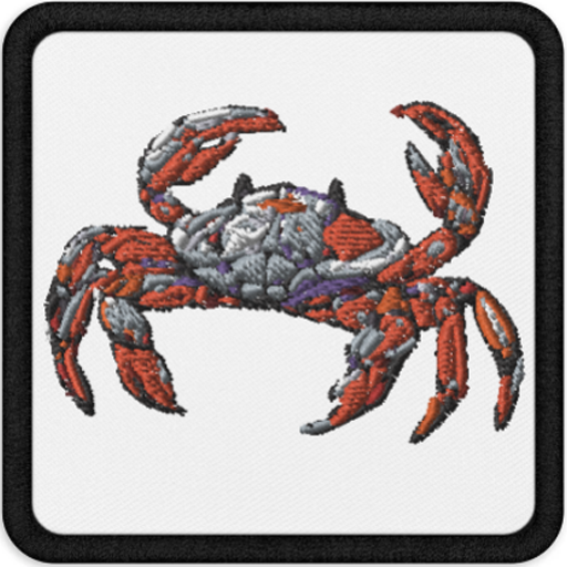 Crab, Embroidered patches