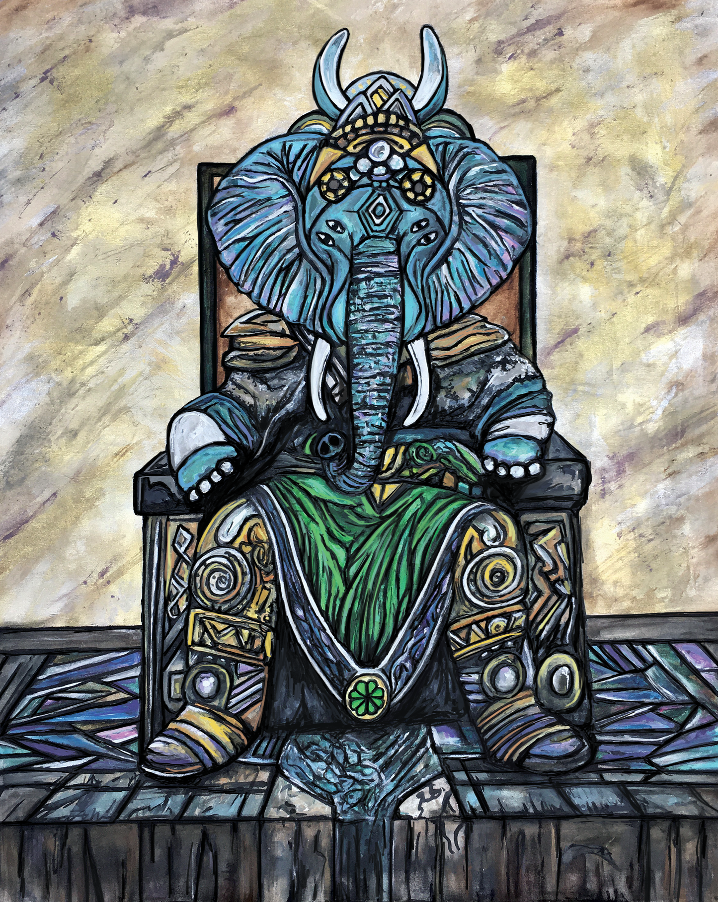 Elephant King, Canvas Print, CR