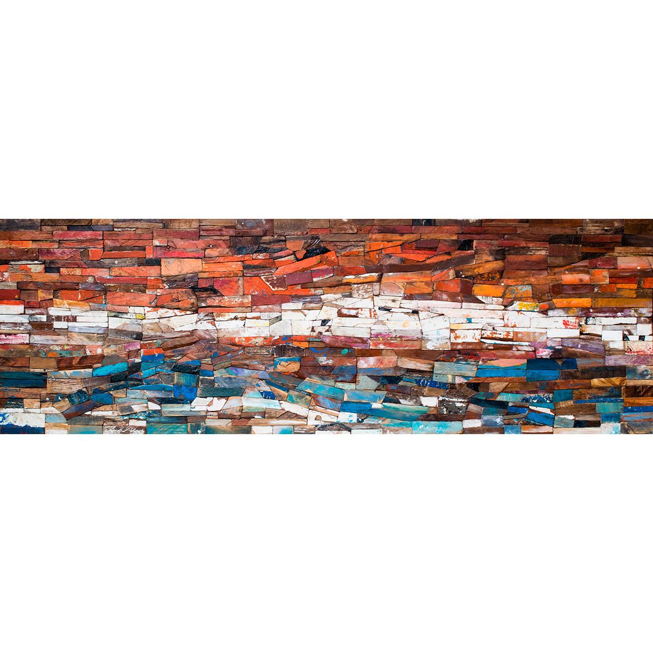 Horizonte, Assemblage, 160x50cm / 63x19.7in