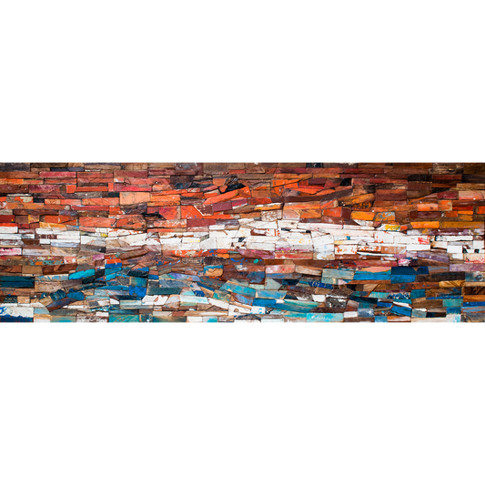 Horizonte, Assemblage, 160x50cm / 63x19.7in