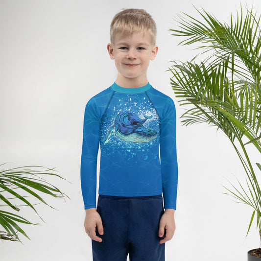 Humpback Whale, Kids Rash Guard