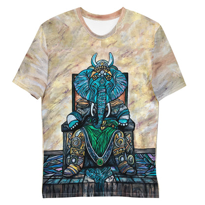 Elephant King, Unisex All Over Print T-Shirt