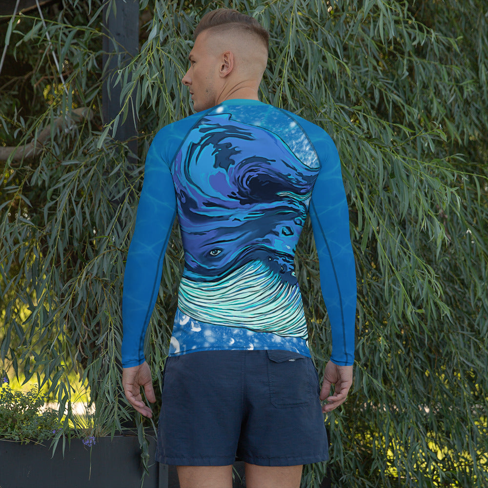 Humpback Whale, Men's Rash Guard