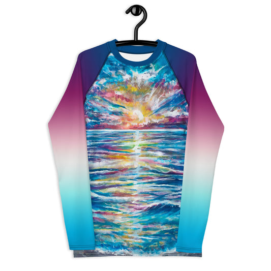 Abstract Sunset, Men's Rash Guard