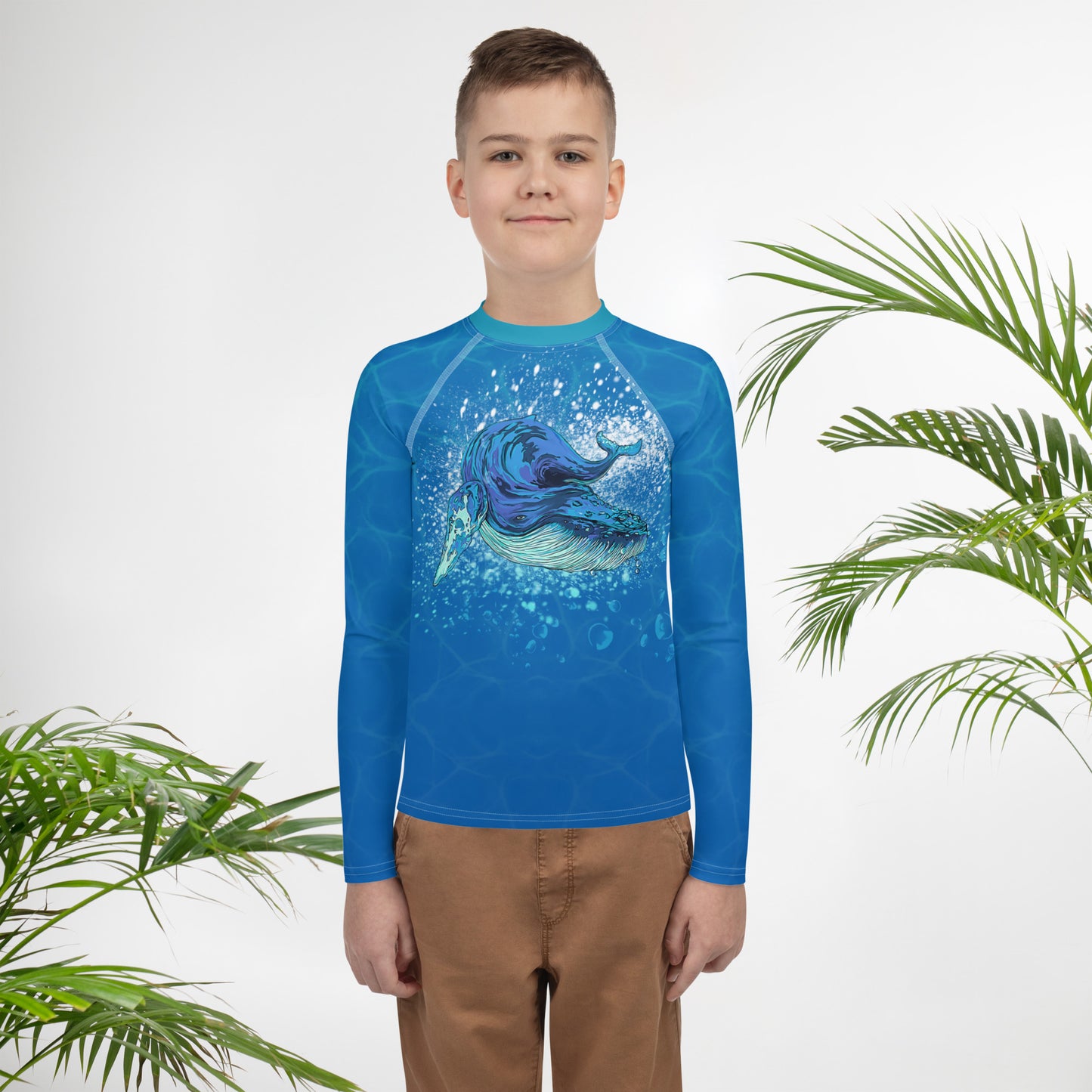 Humpback Whale, Youth Rash Guard