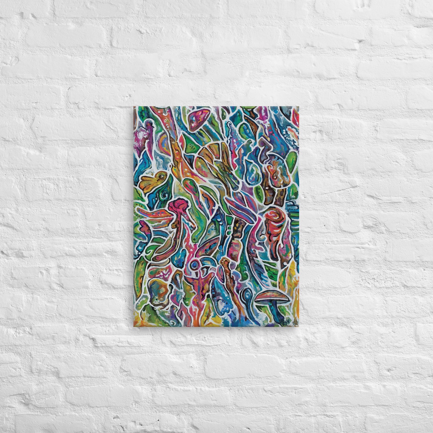 Acid Fungi p1, Canvas Print, Int.