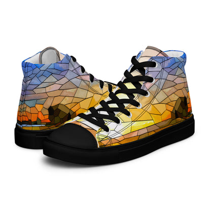 Serenity, Men’s high top canvas shoes