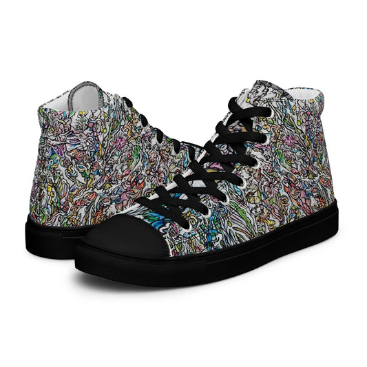 The Garden, Men’s high top canvas shoes