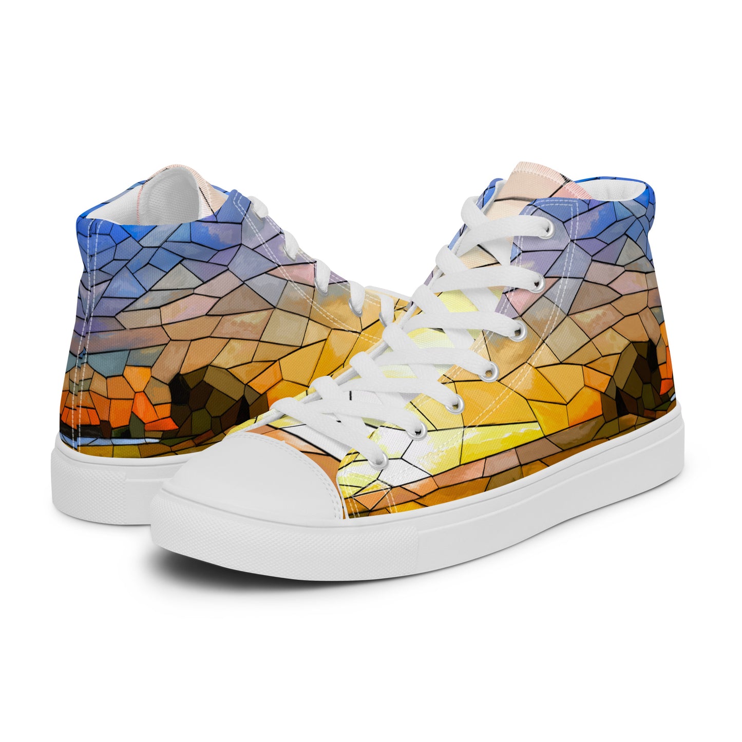 Serenity, Men’s high top canvas shoes