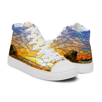 Serenity, Men’s high top canvas shoes