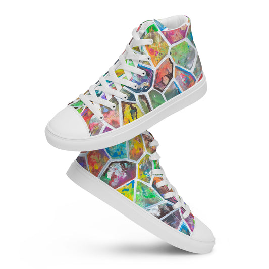 Fractality, Women’s high top canvas shoes